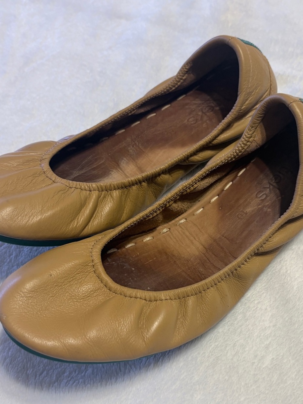 Tieks Women's Camel/Tan Leather Ballet Flats